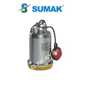 Sumak SDF6 – 0,5HP – 220V – Paslanmaz Gövdeli Drenaj Dalgıç Pompası