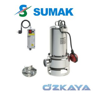 Sumak SDf15/2 Komple Paslanmaz Foseptik Dalgıç Pompası 1,5 Hp