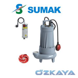 Sumak SDf20/3 Komple Paslanmaz Foseptik Dalgıç Pompası 2,2 Hp